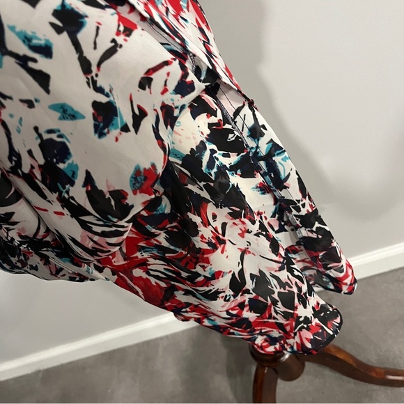 Parker Multicolor V-Neck Women's Jumper Medium‎ - Picture 4 of 6